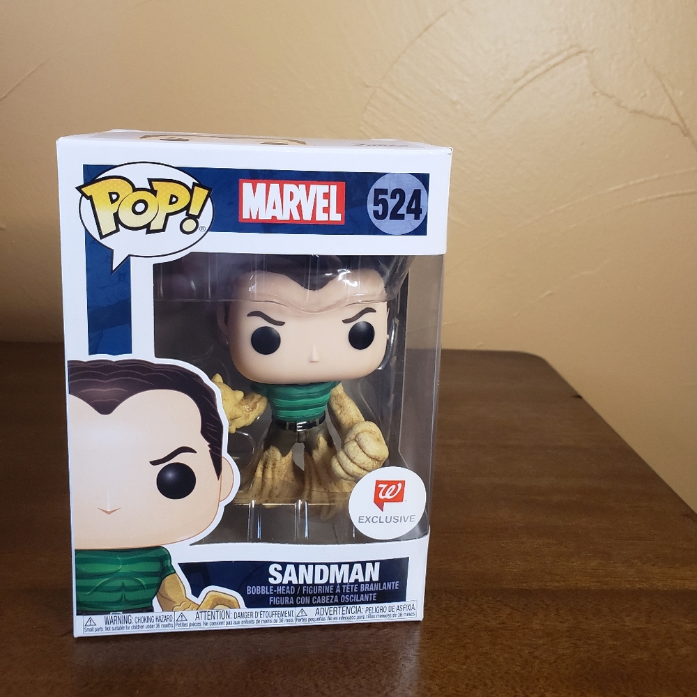 NIB Collectible Funco POP! Malvel 524 Sandman  Walgreens Exclusive